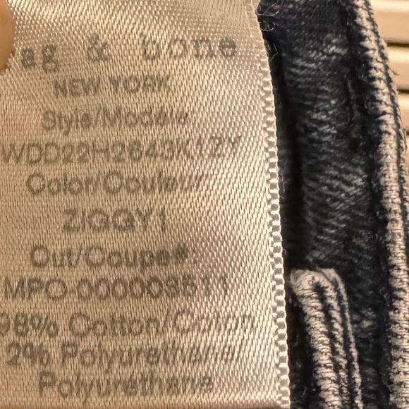 Rag and Bone Ziggy Jeans size 25 - Picture 8 of 8